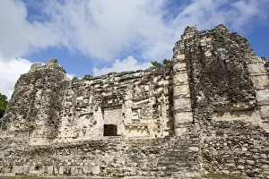 Monster Mouth Door, Structure II, Mayan Ruins, Hormiguero Archaeological Zone, Rio Bec Style, Campeche State, Mexico, North America