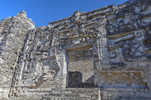 Monster Mouth Doorway, Hormiguero, Mayan archaeological site, Rio Bec style, Campeche