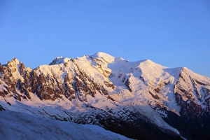 Rhone Alpes Prints: Mont Blanc, 4810m, Chamonix, Haute Savoie, Rhone Alpes, French Alps, France, Europe