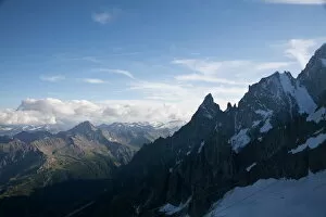 Mont Blanc on border of France and Italy, The Alps, Europe
