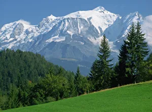Natural Landmark Prints: Mont Blanc, Haute Savoie (Savoy), Rhone Alpes, mountains of the French Alps