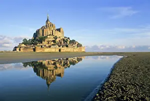 Geotourism Prints: Mont-Saint-Michel bay and Abbey