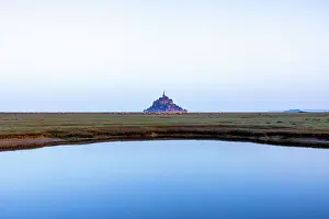 Paddock Prints: Mont Saint Michel at sunrise, UNESCO World Heritage Site, Normandy, France, Europe