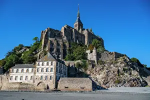 Small Prints: Mont St. Michel stands tall above the bay in France