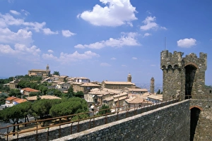 Hill Town Prints: Montalcino, Val d Orcia, Siena province, Tuscany, Italy, Europe