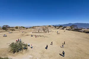 Females Prints: Monte Alban, UNESCO World Heritage Site, Oaxaca, Mexico, North America