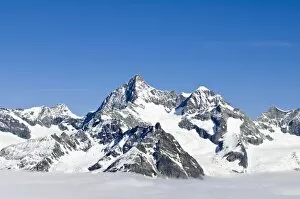 Images Dated 21st June 2010: Monte Rosa Massif from Gronergrat, Switzerland, Europe