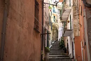 Laundry Prints: Monterosso, Cinque Terre, UNESCO World Heritage Site, Liguria, Italy, Europe