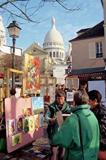 Pari Prints: Montmartre area, Paris, France, Europe