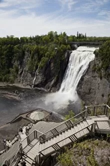 Images Dated 28th May 2009: Montmorency Falls, located 10 kms east of Quebec City, Quebec, Canada, North America