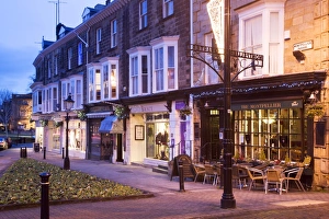 Montpellier Parade at dusk, Harrogate, North Yorkshire, Yorkshire, England