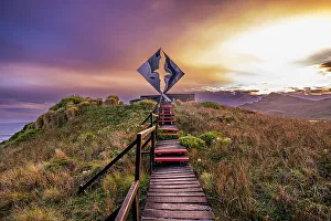 Green Grass Prints: Monument of Cape Horn, southern most point in South America