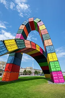 Public Prints: Monument Catena Containers in Le Havre showcases colorful architecture in Normandy