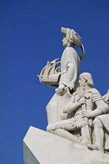 Detail of the Monument to the Discoveries (Padrao dos Descobrimentos)