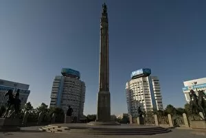 Images Dated 7th September 2009: Monument of Independence obelisk, Alma Ata, Kazakhstan, Central Asia, Asia