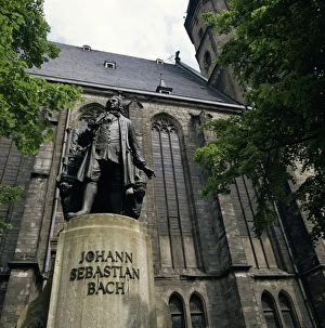 Melody Prints: Monument to Johann Sebastian Bach outside St