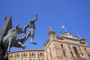 Matador Prints: Monument to the matador Jose Cubero (El Yiyo), near Las Ventas bullring