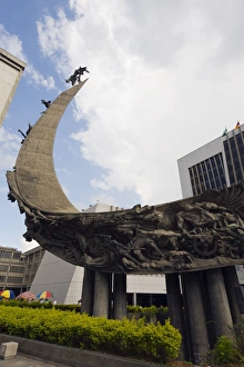 Medellin Prints: Monument, Medellin, Colombia, South America