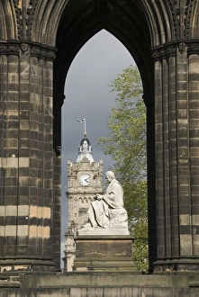 Famous Person Prints: Monument to Sir Walter Scott, Edinburgh, Scotland, United Kingdom, Europe