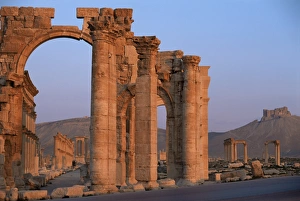 Monumental Prints: Monumental arch at archaeological site