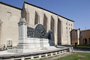 Parma Prints: Monumento Giuseppe Verdi and Palazzo Della Pilotta, Piazza del Pace, Parma