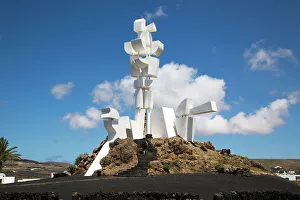 Geometric Prints: Monumento a la Fecundidad by Cesar Manrique