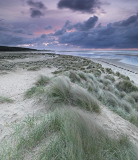 Norfolk Prints: A moody spring evening at Holkham Bay, Norfolk