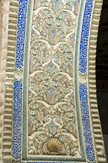 Alcazar Prints: Detail of Moorish arches