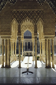 Alhambra Prints: Moorish architecture of the Court of the Lions