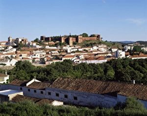 Silves Prints: Moorish castle above Silves