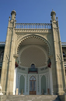 Crimea Prints: Moorish entrance to the Alupka Palace in Yalta
