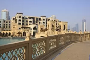 Images Dated 16th September 2009: The Moorish style Souk Al Bahar, Downtown Burj Dubai, Dubai, United Arab Emirates