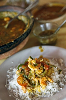 Bahia Prints: Moqueca dish, Salvador (Salvador de Bahia), Bahia, Brazil, South America