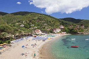 Livorno Province Prints: Morcone beach, Golfo Stella, Island of Elba, Livorno Province, Tuscany, Italy, Europe