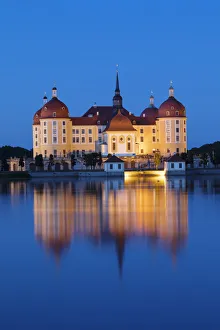 Domed Prints: Moritzburg Castle, Moritzburg, Saxony, Germany, Europe