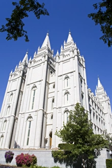 Spires Prints: Mormon Temple in Temple Square, Salt Lake City, Utah, United States of America