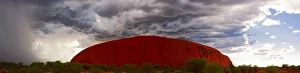 Morning light with rain storm approaching, Uluru (Ayers Rock), Uluru-Kata Tjuta National Park Morning light with rain storm approaching, Uluru (Ayers Rock), Uluru-Kata Tjuta National Park