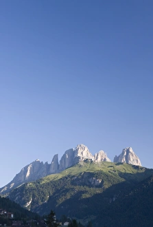 Sassolungo Mountain Prints: Morning light on Sassolungo Mountains