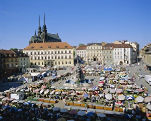Occupied Prints: Morning Market, Brno, Czech Republic, Europe