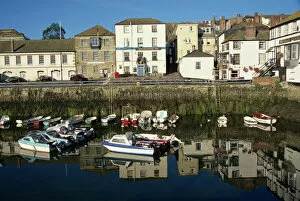 Images Dated 10th April 2008: Morning reflections, Falmouth, Cornwall, England, United Kingdom, Europe