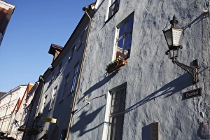 Tallinn Prints: Morning sunshine on Dunkri Street, Tallinn, Estonia, Baltic States, Europe