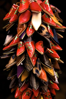 Stack Prints: Moroccan shoes, Marrakech, Morocco, North Africa, Africa