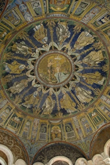 The mosaic ceiling of the 5th century Battistero Neoniano, UNESCO World Heritage Site The mosaic ceiling of the 5th century Battistero Neoniano, UNESCO World Heritage Site