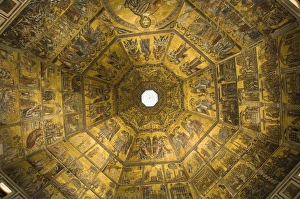 Mosaic ceiling of dome of the Battistero (Baptistry)
