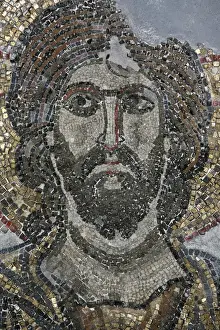Tiled Prints: Mosaic of Christ in the Golgotha Chapel at the Church of the Holy Sepulchre, Jerusalem