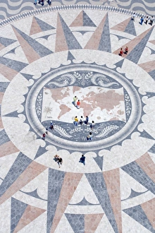 Belem Prints: Mosaic compass