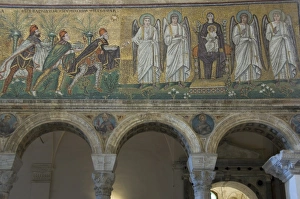 Images Dated 19th May 2009: Mosaic depicting the Three Kings bringing gifts to the Holy Child