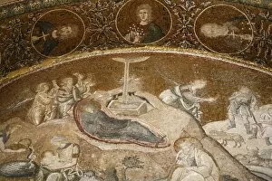 Mosaic depicting Mary giving birth to Jesus Christ in Kariye Camii (Holy Saviour in Chora church )