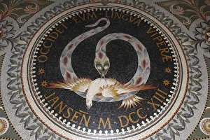 Lyon Prints: Mosaic in Fourviere Basilica, Lyon, Rhone, France, Europe