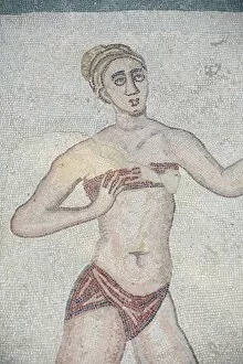 Images Dated 3rd April 2010: Mosaic of girls in bikinis, Villa Romana del Casale, Piazza Armerina, UNESCO World Heritage Site
